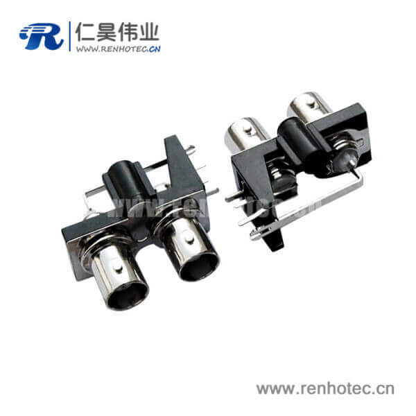 EB-001-0006 bnc射頻同軸接插件pcb彎式絕緣母頭