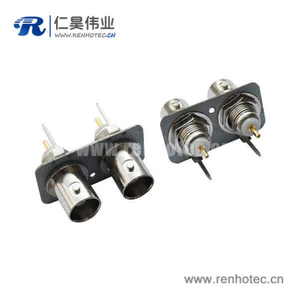EB-001-0008 bnc接頭母頭直式射頻同軸鋅合金PCB板端