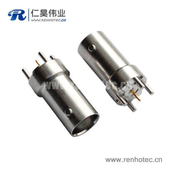 EB-001-0020 bnc直通母頭射頻同軸鋅合金PCB板