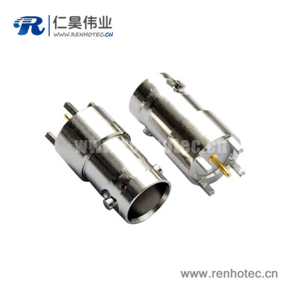 EB-001-0023 BNC接插件5引腳直式射頻同軸PCB板端