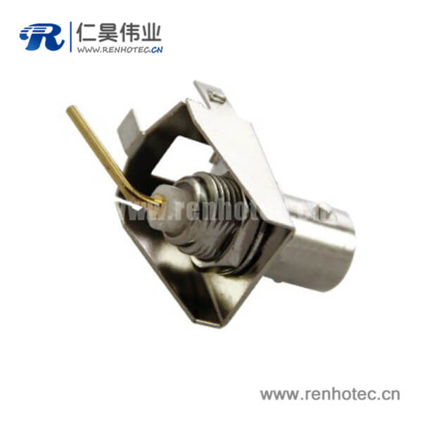 EB-001-0042 bnc接口彎式母頭50歐姆 接PCB板端