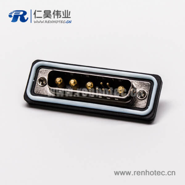 13 ip67防水db接頭直式公頭車針焊線大電流接插件