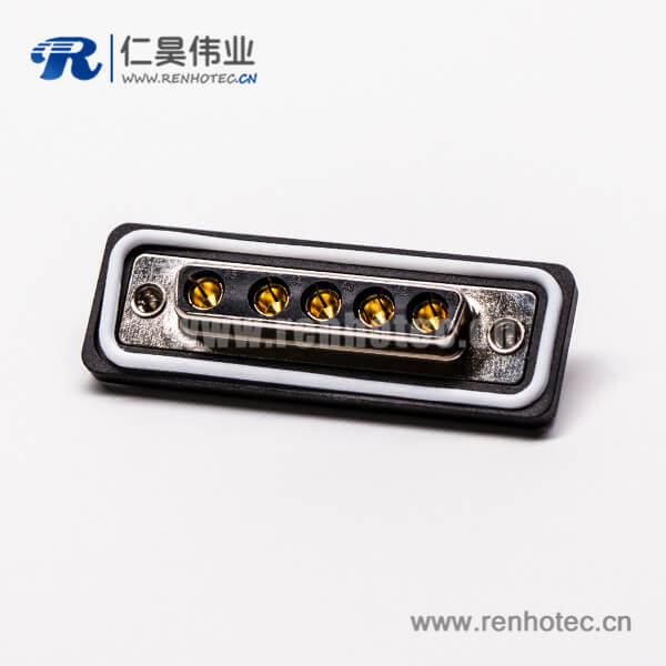 15 d sub焊線式接插件5w5母頭直式接線焊接