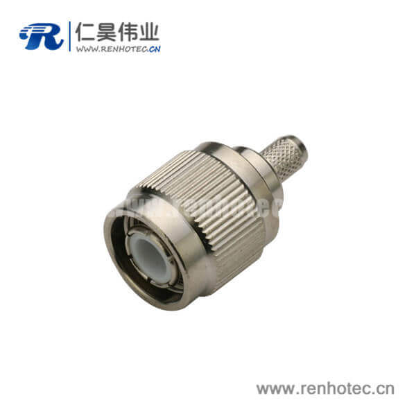 DOSIN-802-1001 tnc連接頭直式壓接公頭同軸線纜接線RG316