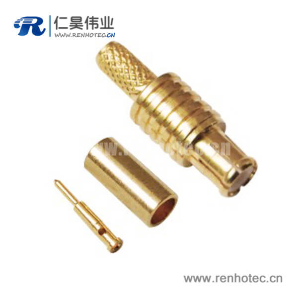 RHT-617-0005 MCX直式壓接公頭接RG174同軸連接線纜