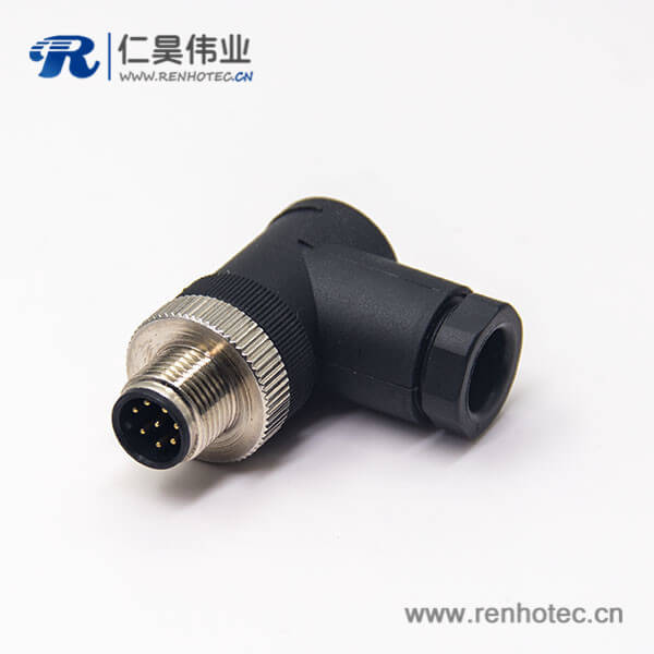 m12 傳感器接線插頭彎式公頭組裝式接線 m12 傳感器接線插頭彎式公頭組裝式接線