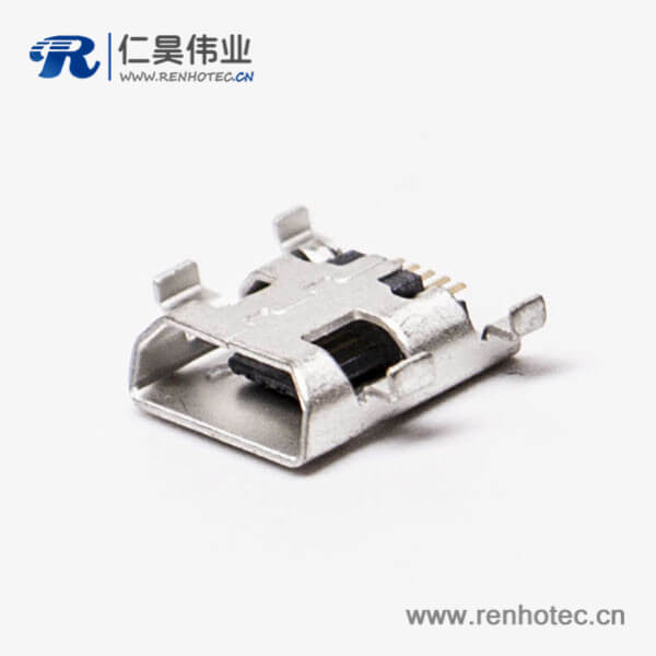 micro接口 usb母座5針SMT沉板H1.60 B型四腳DIP7.15 micro接口 usb母座5針SMT沉板H1.60 B型四腳DIP7.15