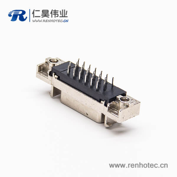SCSI接插件26pin直式母頭穿孔式接PCB板 SCSI接插件26pin直式母頭穿孔式接PCB板
