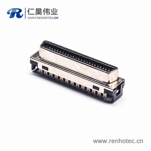 SCSI 50芯接插件HPCN型直式母頭刺破式接頭接線 SCSI 50芯接插件HPCN型直式母頭刺破式接頭接線