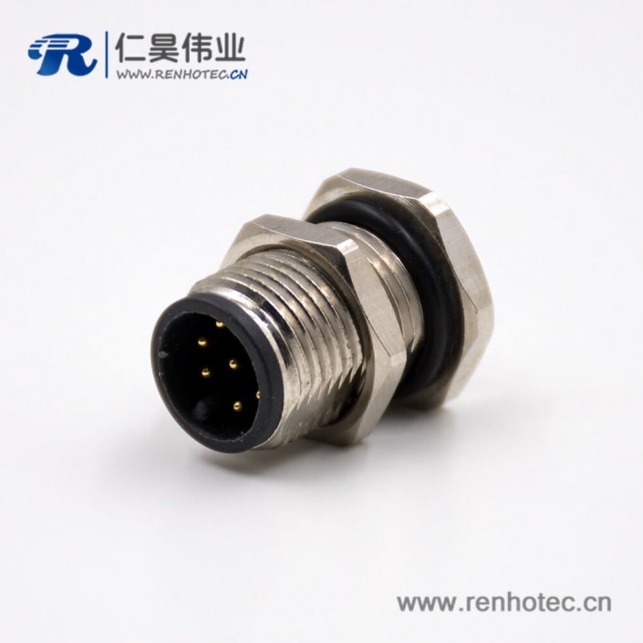 M128芯公頭接插件A扣180°接PCB板板端插座傳感器 M128芯公頭接插件A扣180°接PCB板板端插座傳感器