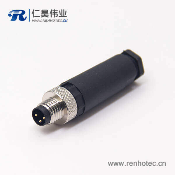 m8傳感器接頭3pin焊線式鎖接直式公頭 m8傳感器接頭3pin焊線式鎖接直式公頭
