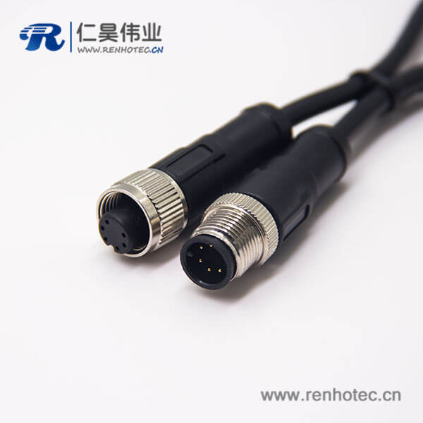 m12 6芯電纜插頭180度注塑線纜不帶屏蔽A編碼1M AWG24 m12 6芯電纜插頭180度注塑線纜不帶屏蔽A編碼1M AWG24