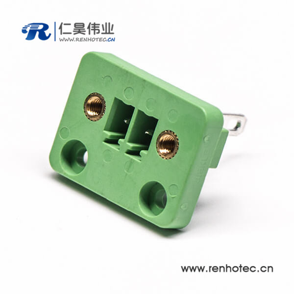 2芯接線端子插拔式 PCB帶耳朵帶法蘭 接線端子 2-24p 銅環保